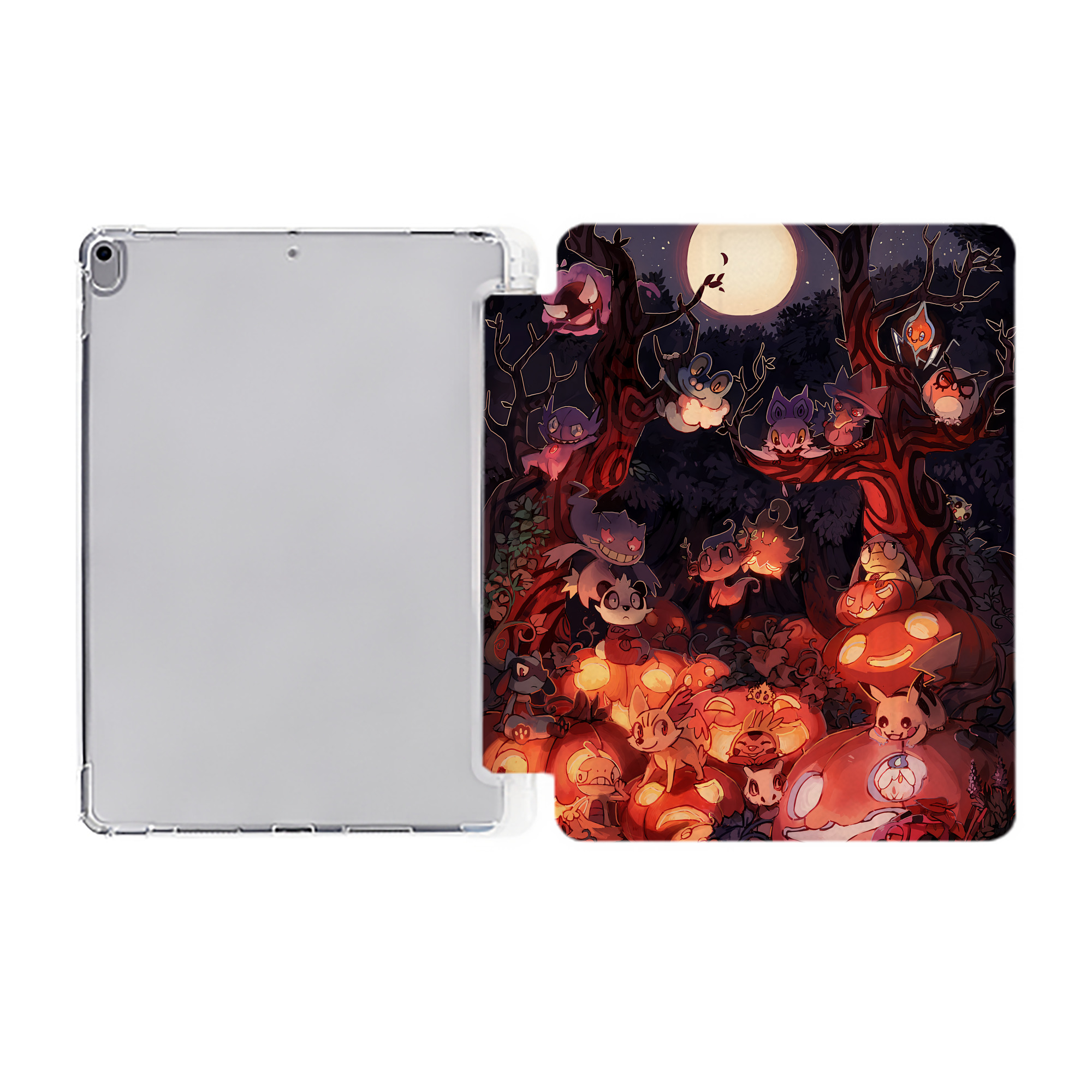 （画像用） ポケットモンスター Pokémon IPad ケース ペン収納付き 三つ折りスタンド PUレザー×シリコン 対応機種9.5/10.5/10.9インチ